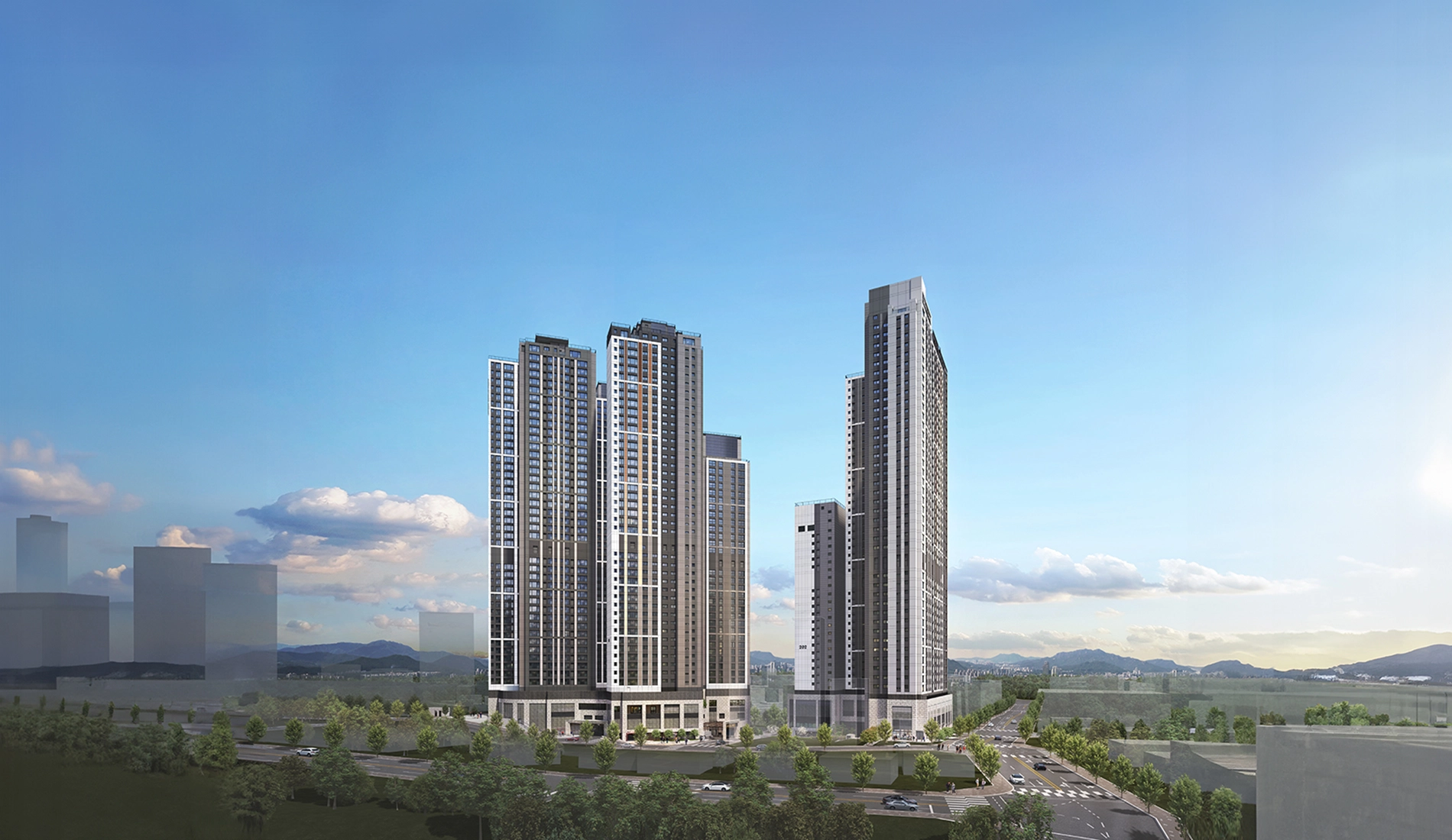 주거동 스카이라인 조감도